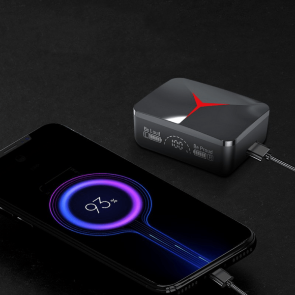⁦سماعات بلوتوث مزودة بباور بانك M90 Pro⁩ - الصورة ⁦2⁩