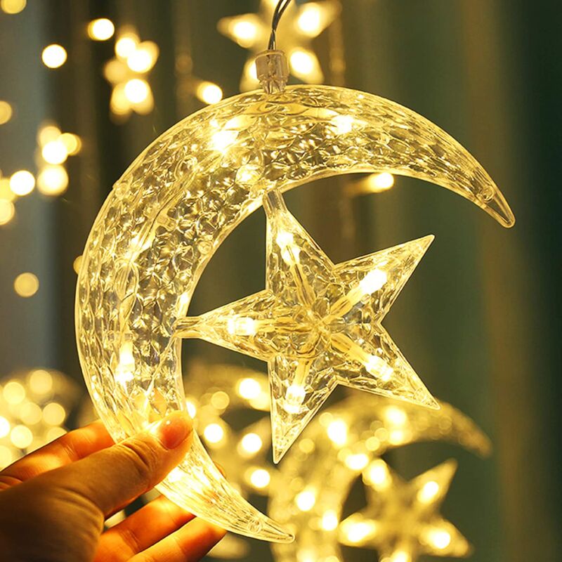 زينة رمضان 138 مصباح 8 اوضاع اضاءة