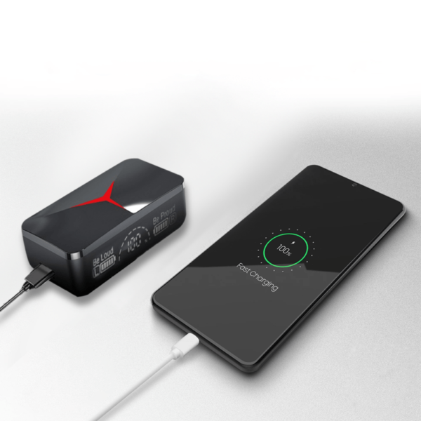 ⁦سماعات بلوتوث مزودة بباور بانك M90 Pro⁩ - الصورة ⁦6⁩