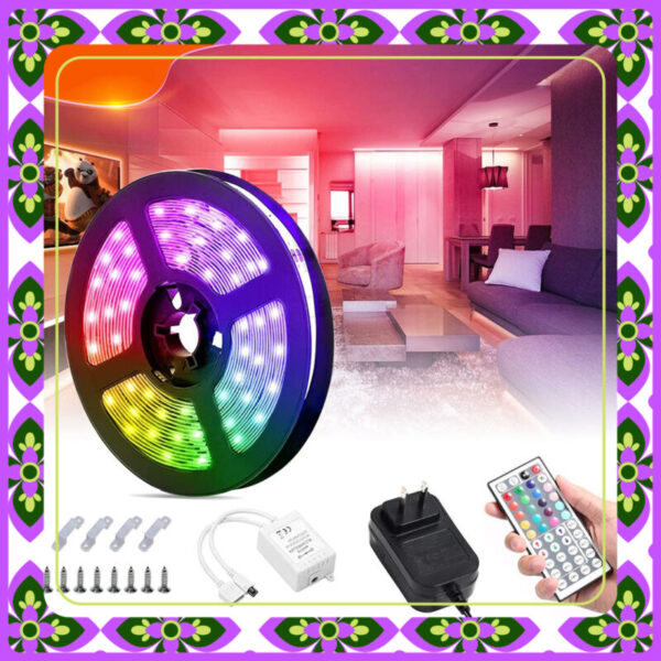 ⁦شريط باضاءة LED بألوان متعددة RGB⁩ - الصورة ⁦2⁩