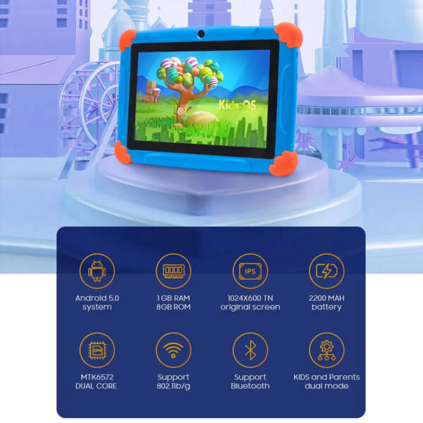 تاب وين تاتش K77 هو جهاز لوحي (تابلت) يستهدف فئة الأطفال لتقديم تجربة تعليمية ممتعة وتفاعلية. يأتي تابلت الأطفال هذا بتصميم خاص للأطفال بحجم مناسب يسهل حمله واستخدامه بأيديهم الصغيرة. يتميز بواجهة سهلة الاستخدام تتيح للأطفال تنقل بين التطبيقات والألعاب بسهولة. - novoloo