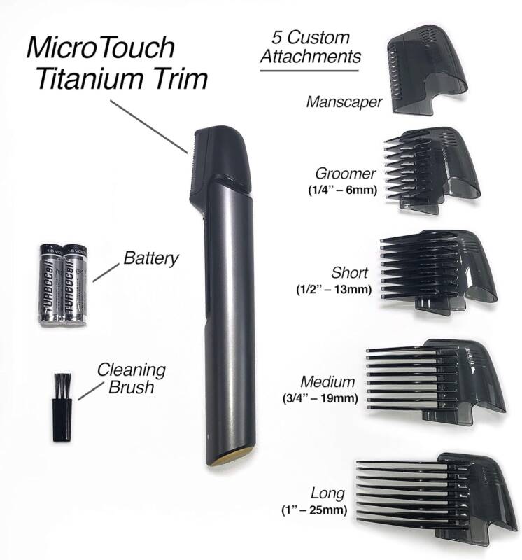 لا حاجة إلى المقص أو أدوات الحلاقة ماكينة حلاقة الشعر مايكرو تاتش تيتانيوم تريم ستجعل مهمة قص الشعر في سهولة - novoloo