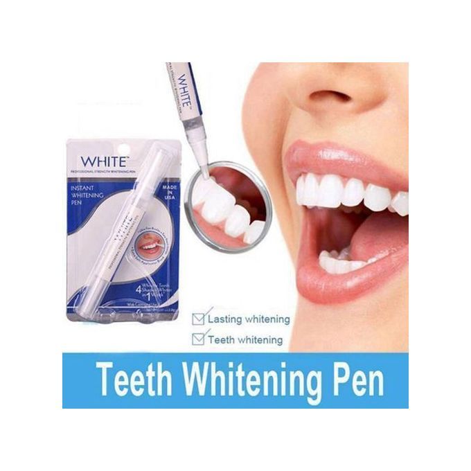 "احصل على أسنان بيضاء ومشرقة بسهولة مع قلم تبييض الأسنان Dazzling White. تعرف على كيفية الاستفادة من هذا القلم الفعّال الذي يحتوي على بيروكسيد الهيدروجين والذي يمكن أن يكون مفتاح الابتسامة الساطعة لك!" - novoloo