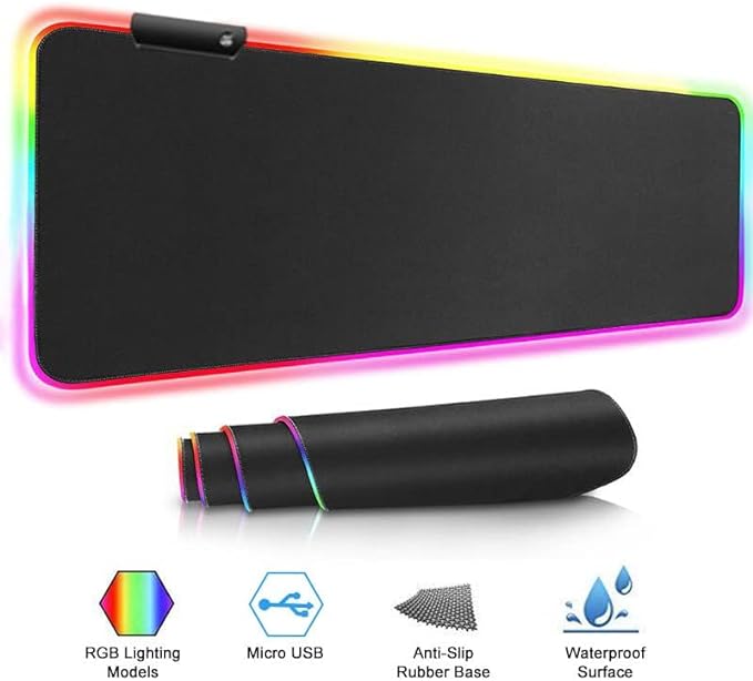 احصل على ماوس باد مزودة بشاحن سريع وإضاءة RGB متعددة الوضعيات. تعرف على كيف يمكن لهذا المنتج تحسين تجربتك في الألعاب وضمان راحتك وأداء لا مثيل له. - novoloo