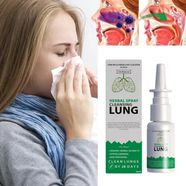 احصل على راحة تنفس مثالية مع بخاخ علاج التهاب الجيوب الأنفية وإزالة السموم من الرئة بالأعشاب. هذا المنتج الفعال يساعد في تخفيف الالتهابات في الجيوب الأنفية ويسهم في تنقية الجهاز التنفسي. بتركيبته الغنية بالأعشاب، يمكن أن يساعد في تحسين صحة الجهاز التنفسي وزيادة الراحة الشخصية." - novoloo