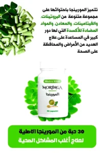 <strong>كبسولات المورينغا: طاقة وصحة من الطبيعة تساعد في تنظيم مستوى السكر بالدم، تحافظ على صحة القلب وتخفض الكوليسترول، تدعم صحة الجهاز الهضمي وتساعد في تنظيف القولون</strong> - novoloo كبسولات المورينغا: طاقة وصحة من الطبيعة
