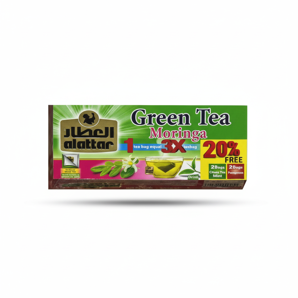 شاي أخضر بالمورينجا مزيج طبيعي لصحة أفضل